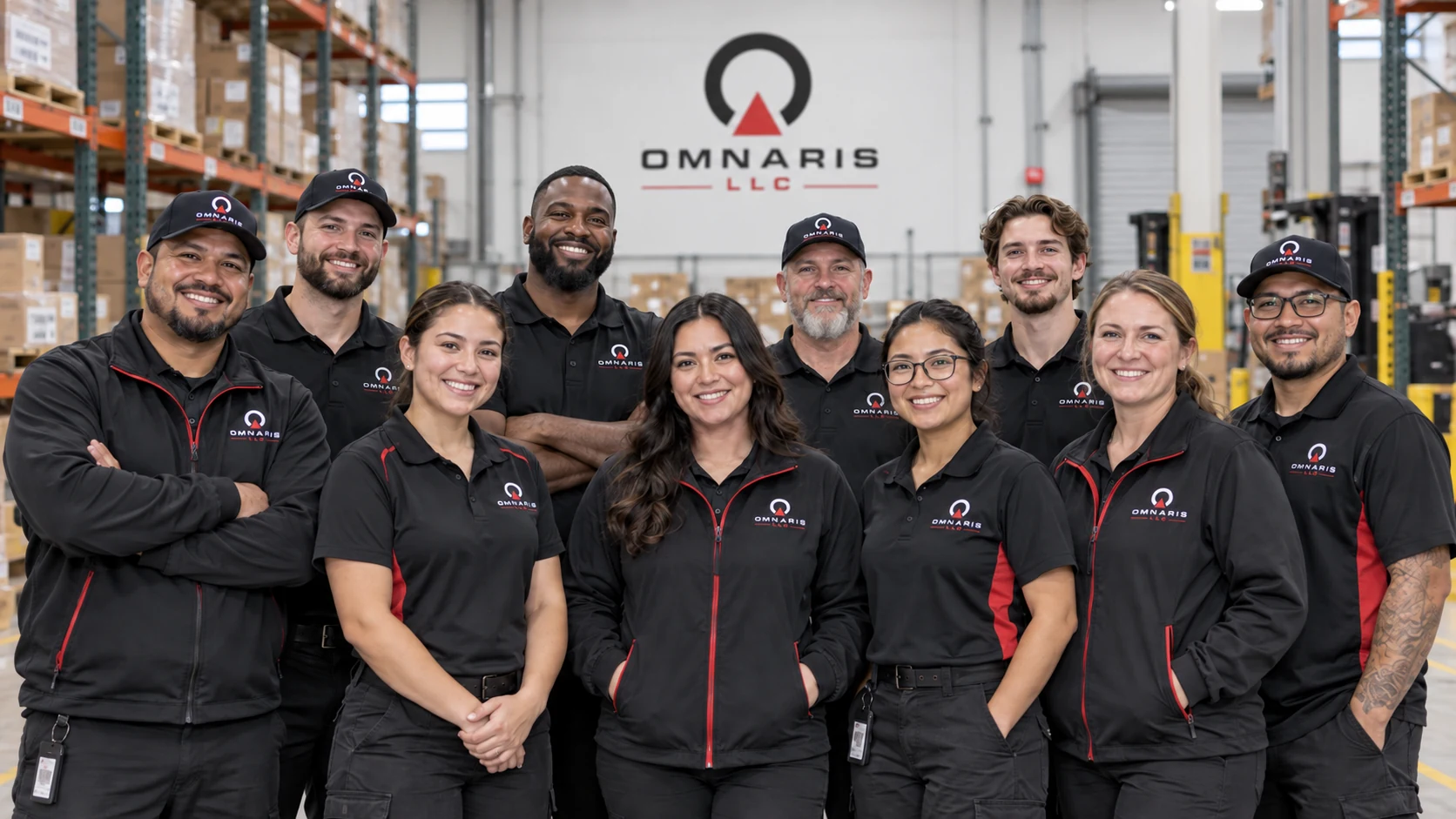 Omnaris fulfillment team in the warehouse